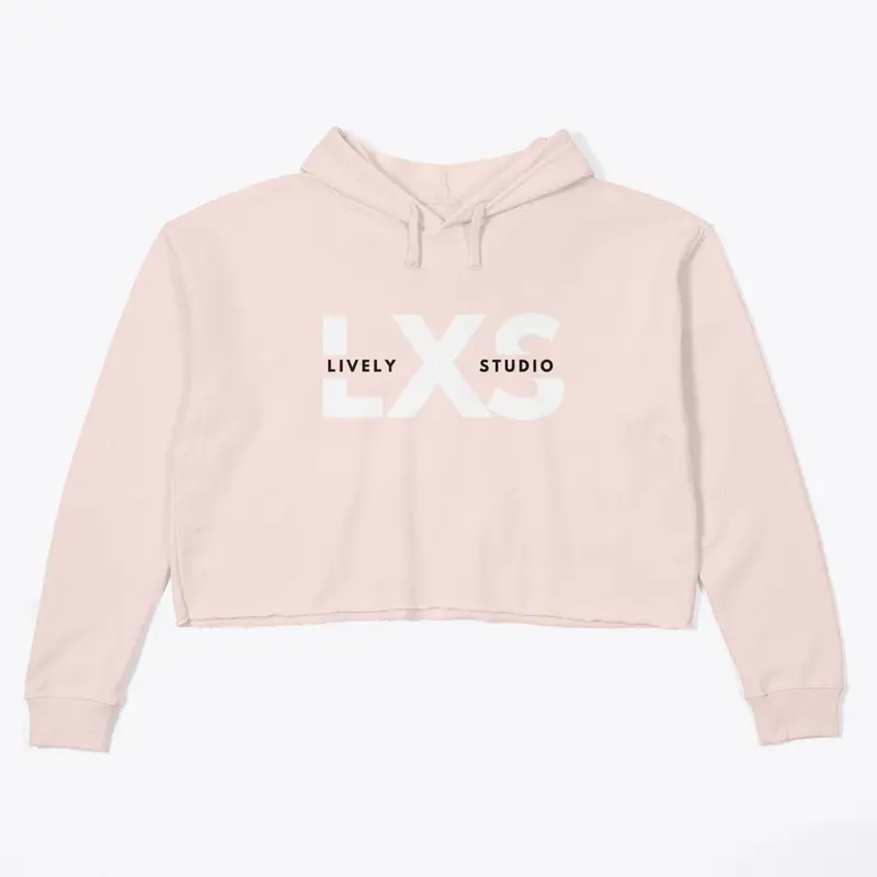 Lively X Pink Crop Top Hoodie